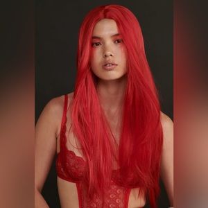 NASTY GAL Long Red Straight Wig